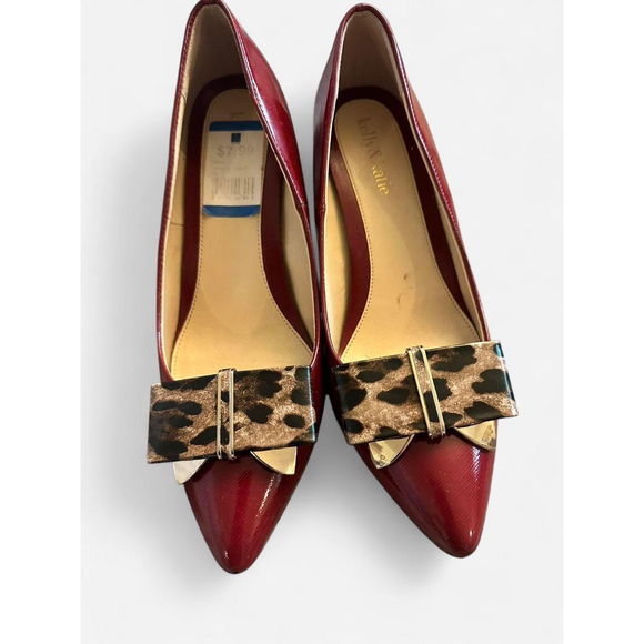 Leopard shoe clips in Brown - Picture 1 of 3